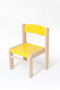 Dětská židlička LUCA s tvarovanou opěrkou zad (žlutá, 26 cm)