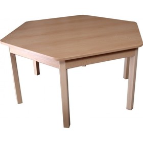 Stůl šestiúhelníkový pr. 120 cm (žlutá, 46)