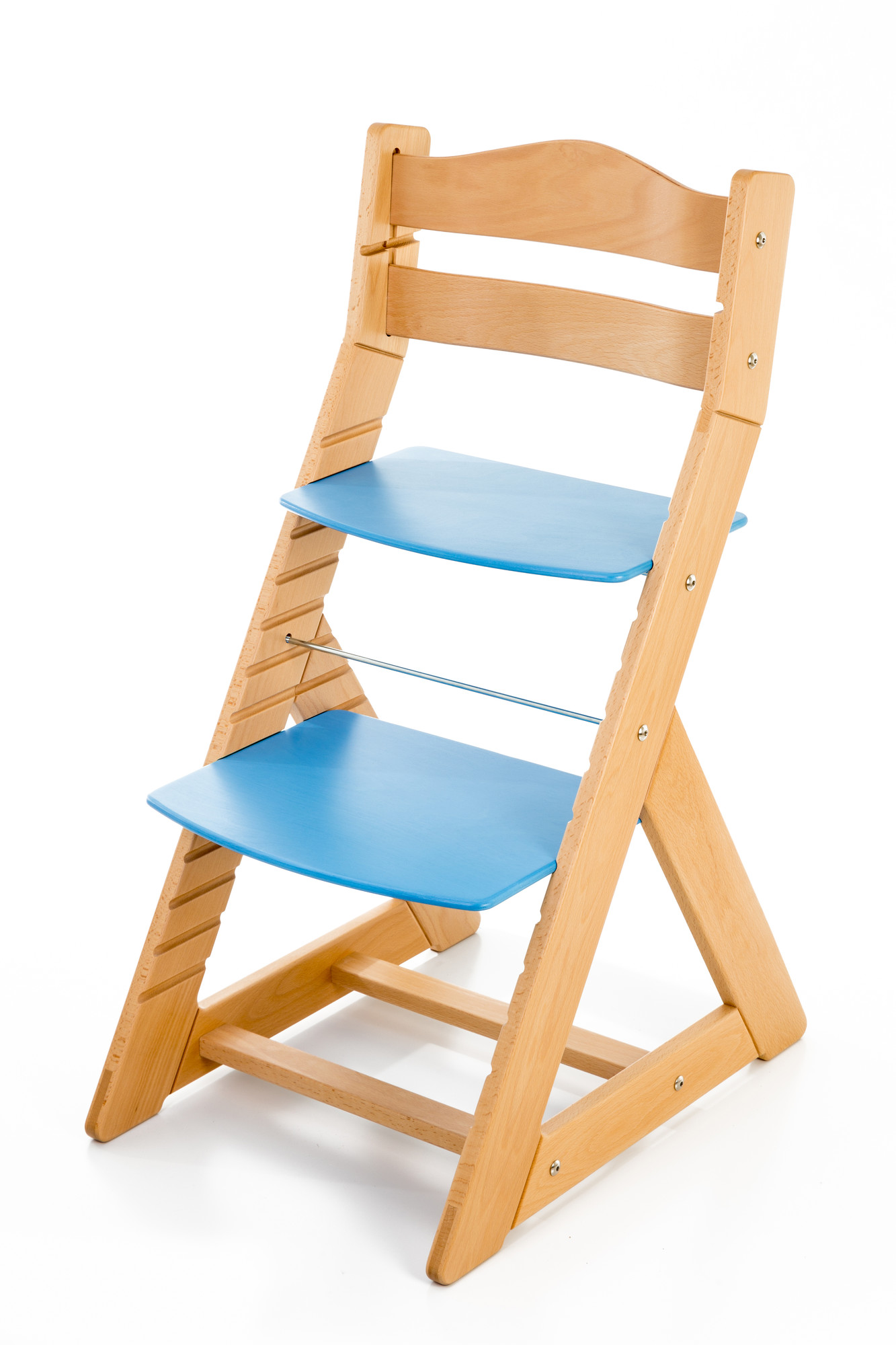 Hajdalánek Rostoucí židle MAJA - opěrka do kulata (buk, modrá)