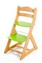 Rostoucí židle MAJA - opěrka do kulata (buk, zelená)