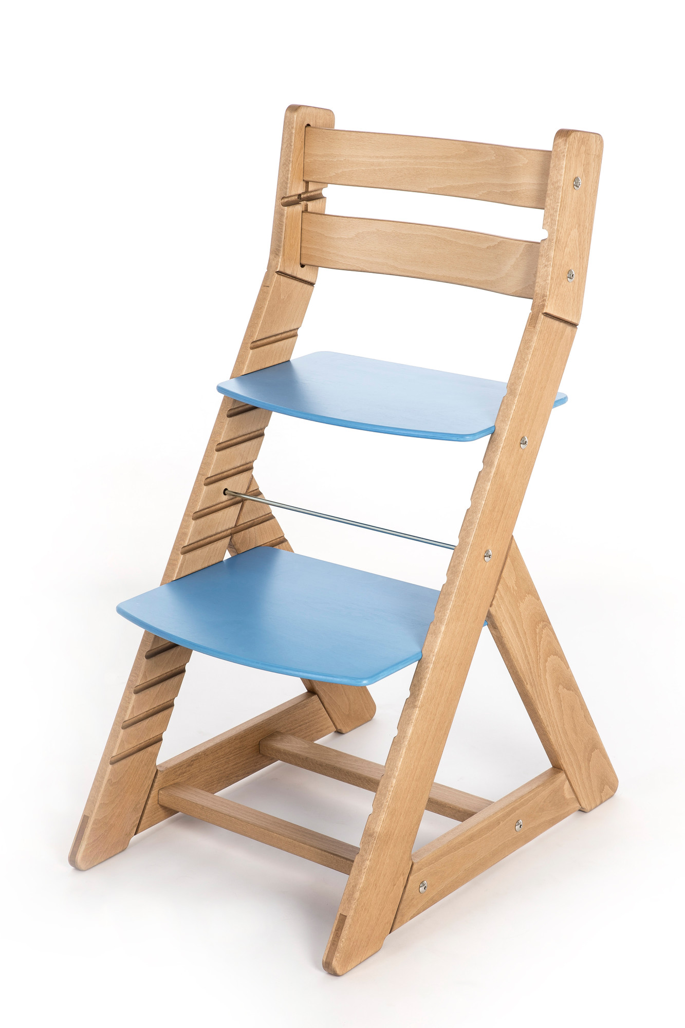 Hajdalánek Rostoucí židle ALMA - standard (dub světlý, modrá)