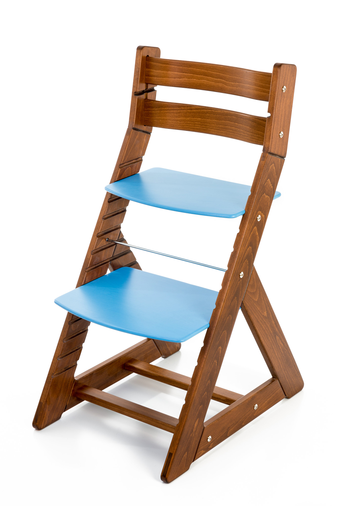 Hajdalánek Rostoucí židle ALMA - standard (dub tmavý, modrá)