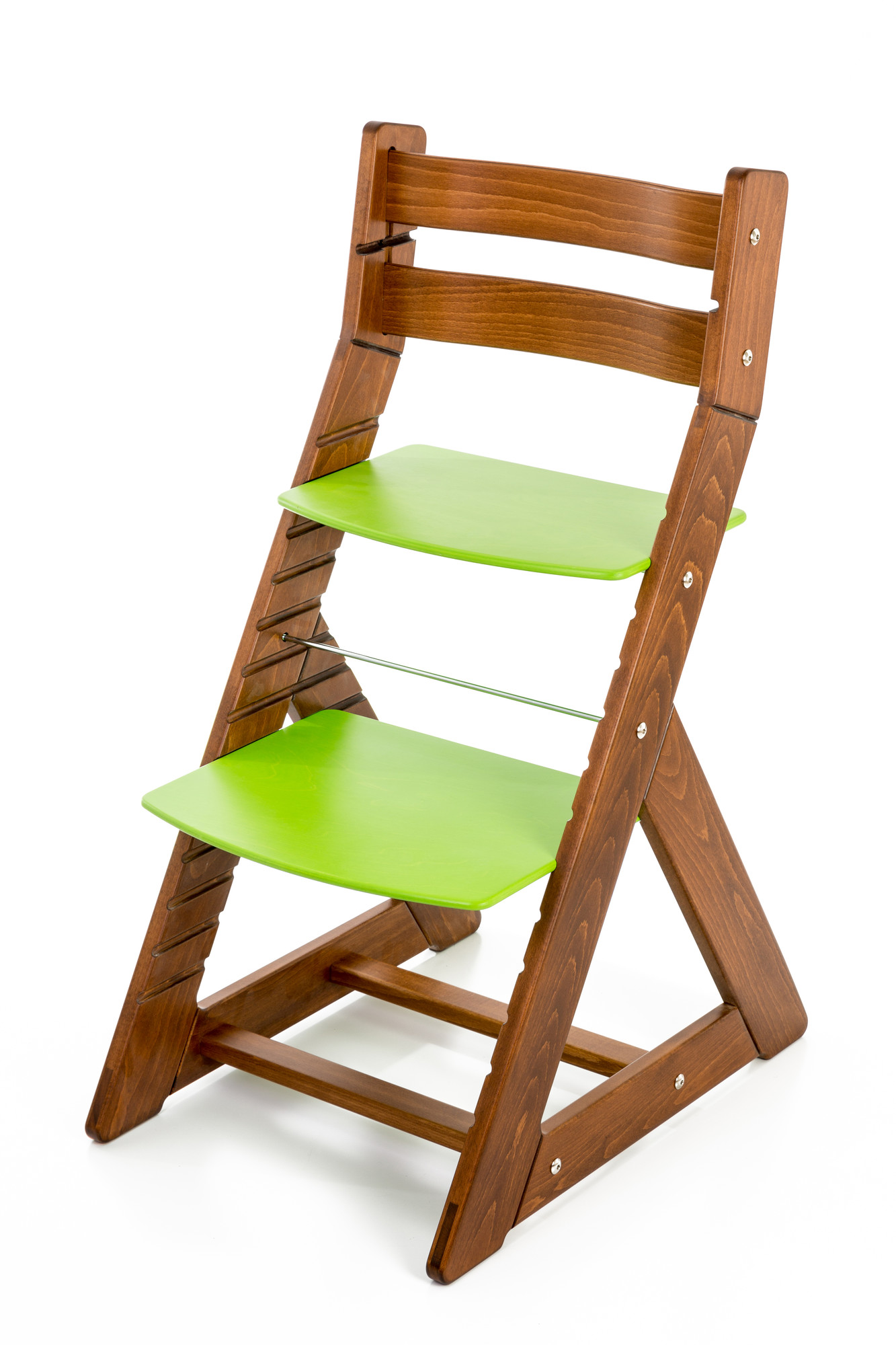 Hajdalánek Rostoucí židle ALMA - standard (dub tmavý, zelená)