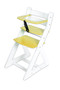 Rostoucí židle ANETA - malý pultík (bílá, žlutá)