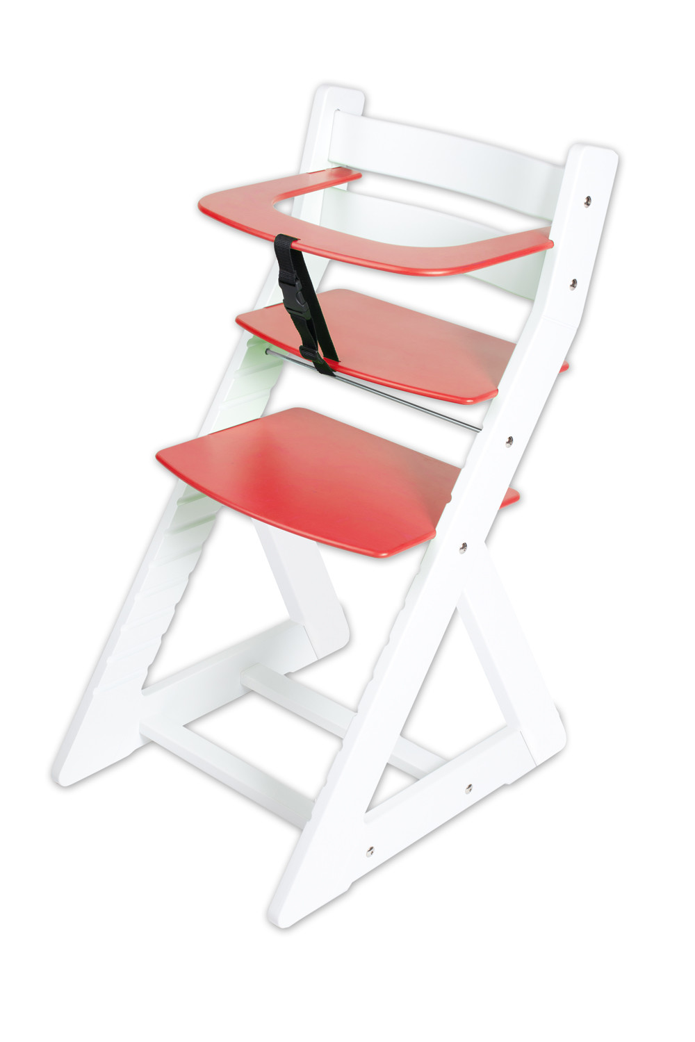 Hajdalánek Rostoucí židle ANETA - malý pultík (bílá, červená)