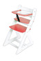 Rostoucí židle ANETA - malý pultík (bílá, červená)