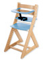 Rostoucí židle ANETA - malý pultík (buk, modrá)