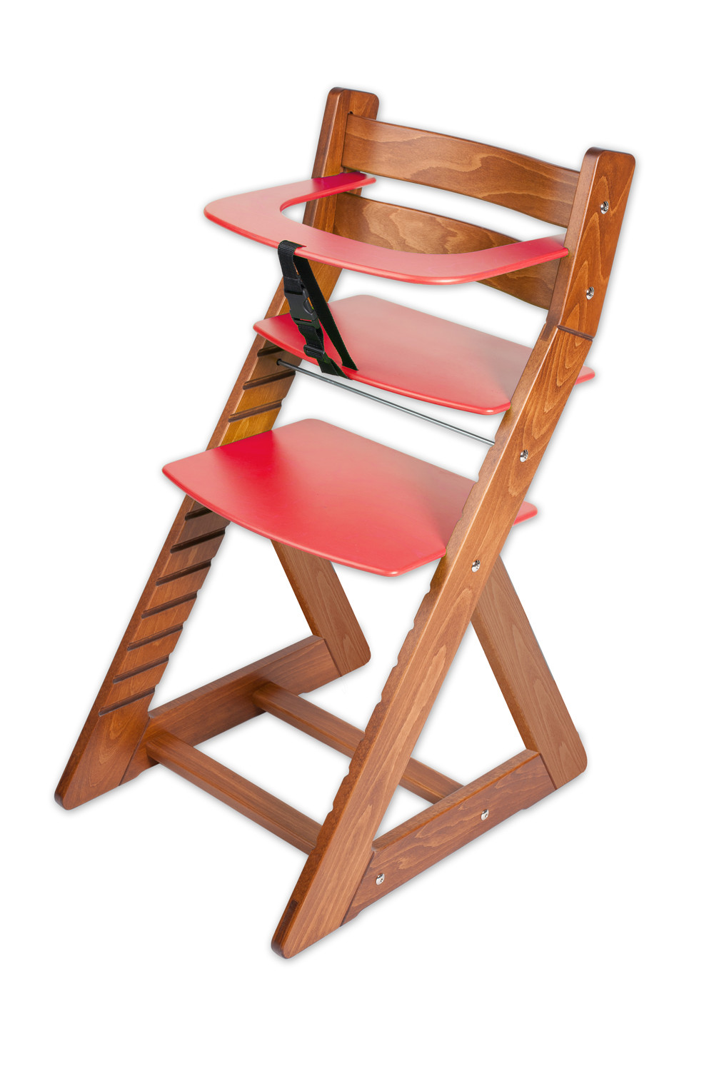 Hajdalánek Rostoucí židle ANETA - malý pultík (dub tmavý, červená)
