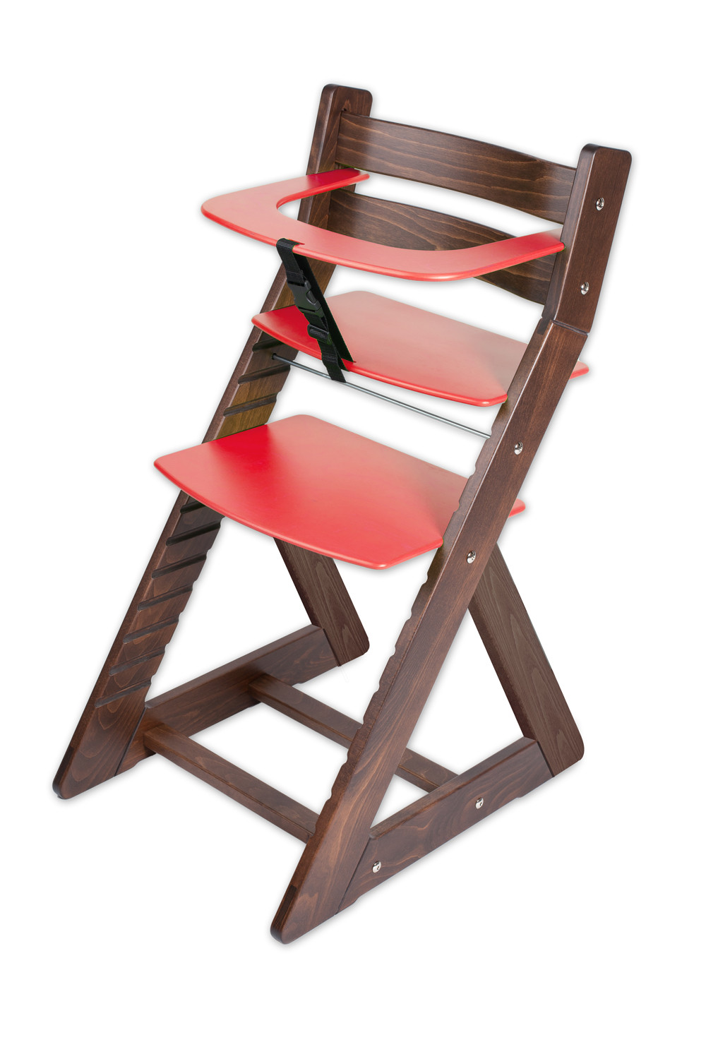 Hajdalánek Rostoucí židle ANETA - malý pultík (ořech, červená)