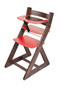 Rostoucí židle ANETA - malý pultík (ořech, červená)