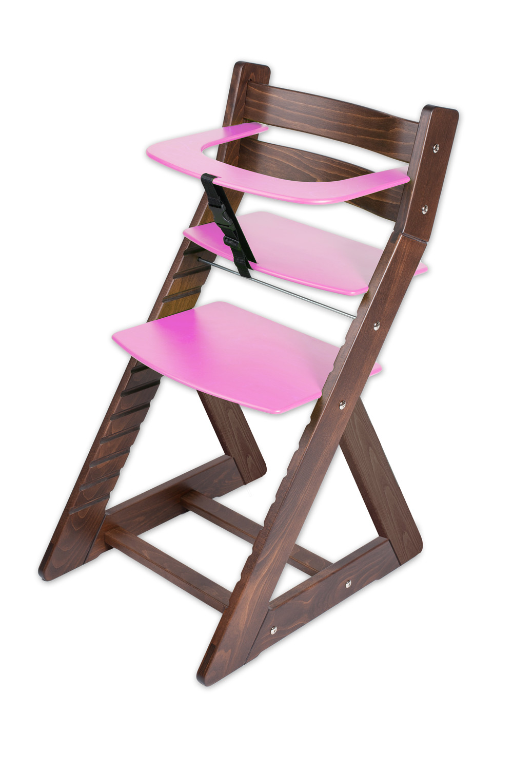 Hajdalánek Rostoucí židle ANETA - malý pultík (ořech, růžová)
