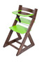 Rostoucí židle ANETA - malý pultík (ořech, zelená)