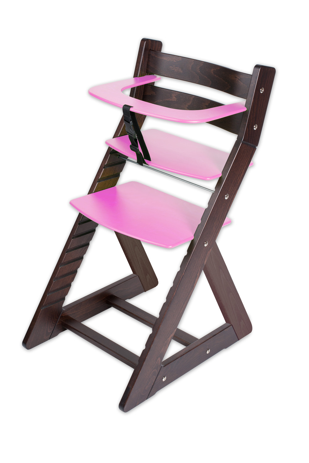 Hajdalánek Rostoucí židle ANETA - malý pultík (wenge, růžová)