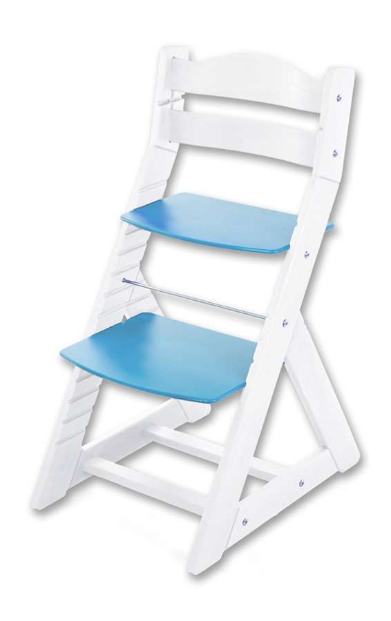 Hajdalánek Rostoucí židle MAJA - opěrka do kulata (bílá, modrá)