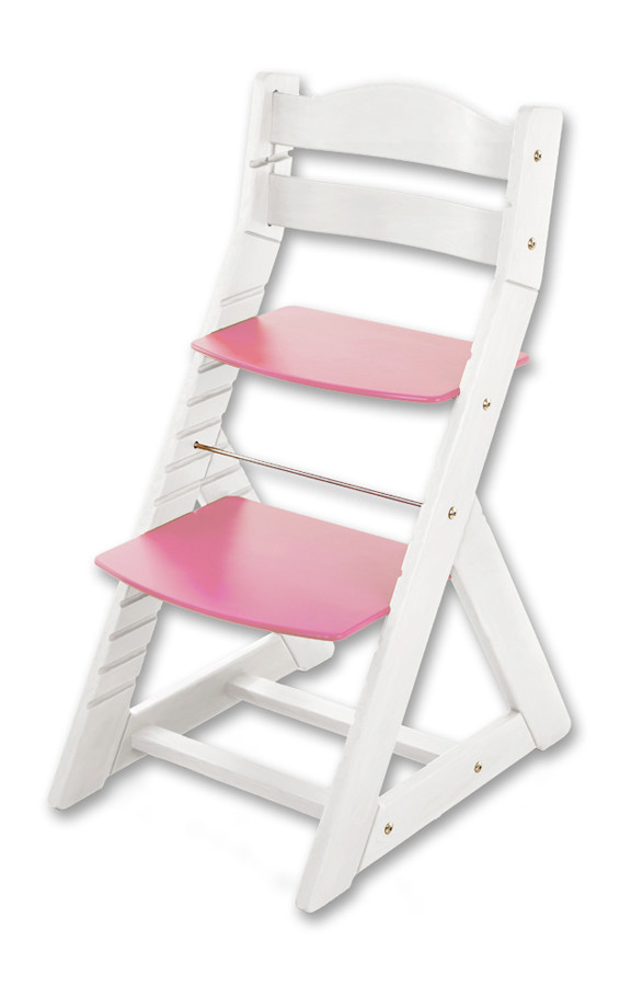 Hajdalánek Rostoucí židle MAJA - opěrka do kulata (bílá, růžová)
