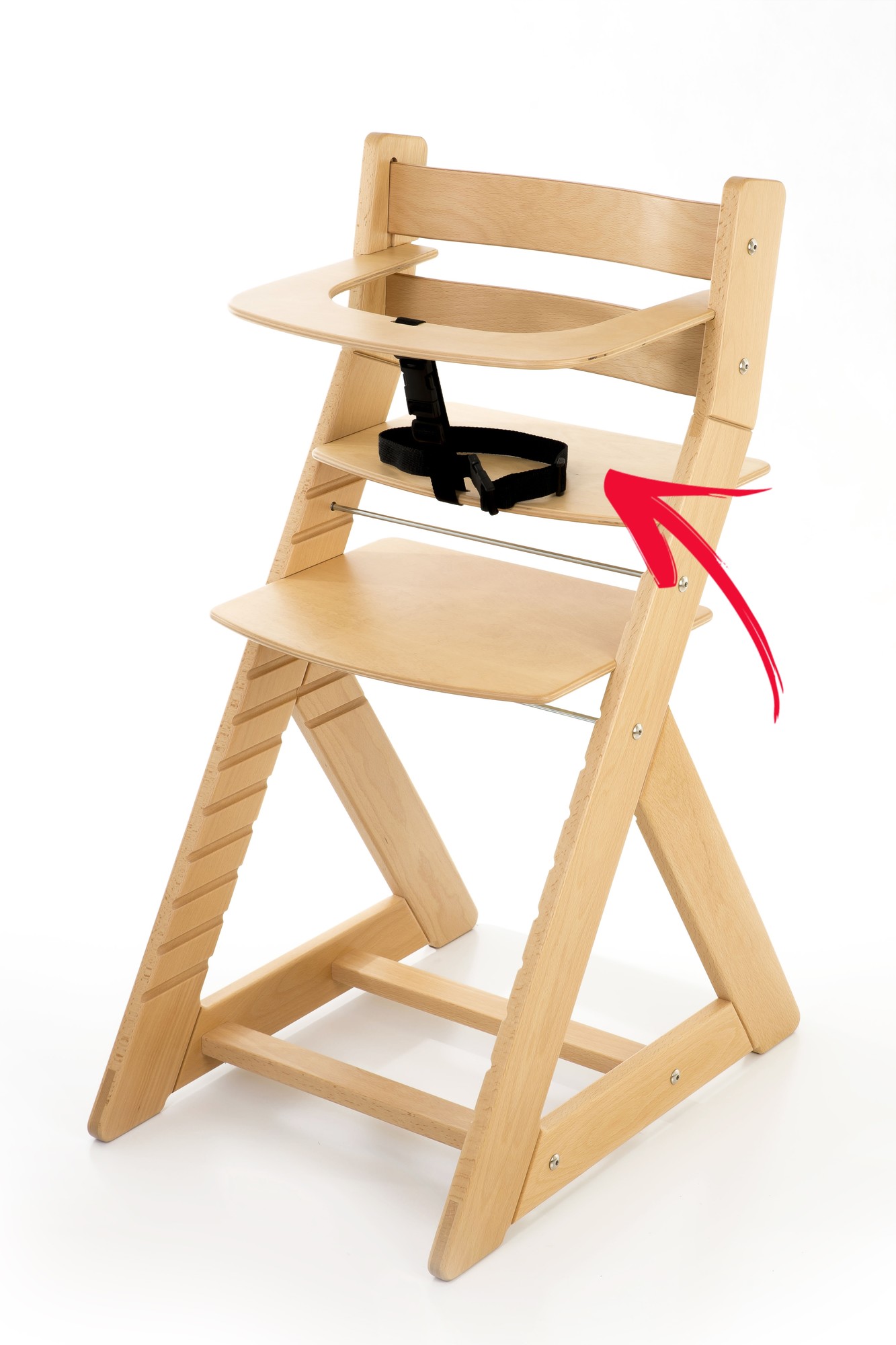 Hajdalánek Sedák s drážkou k rostoucí židli (bílá)