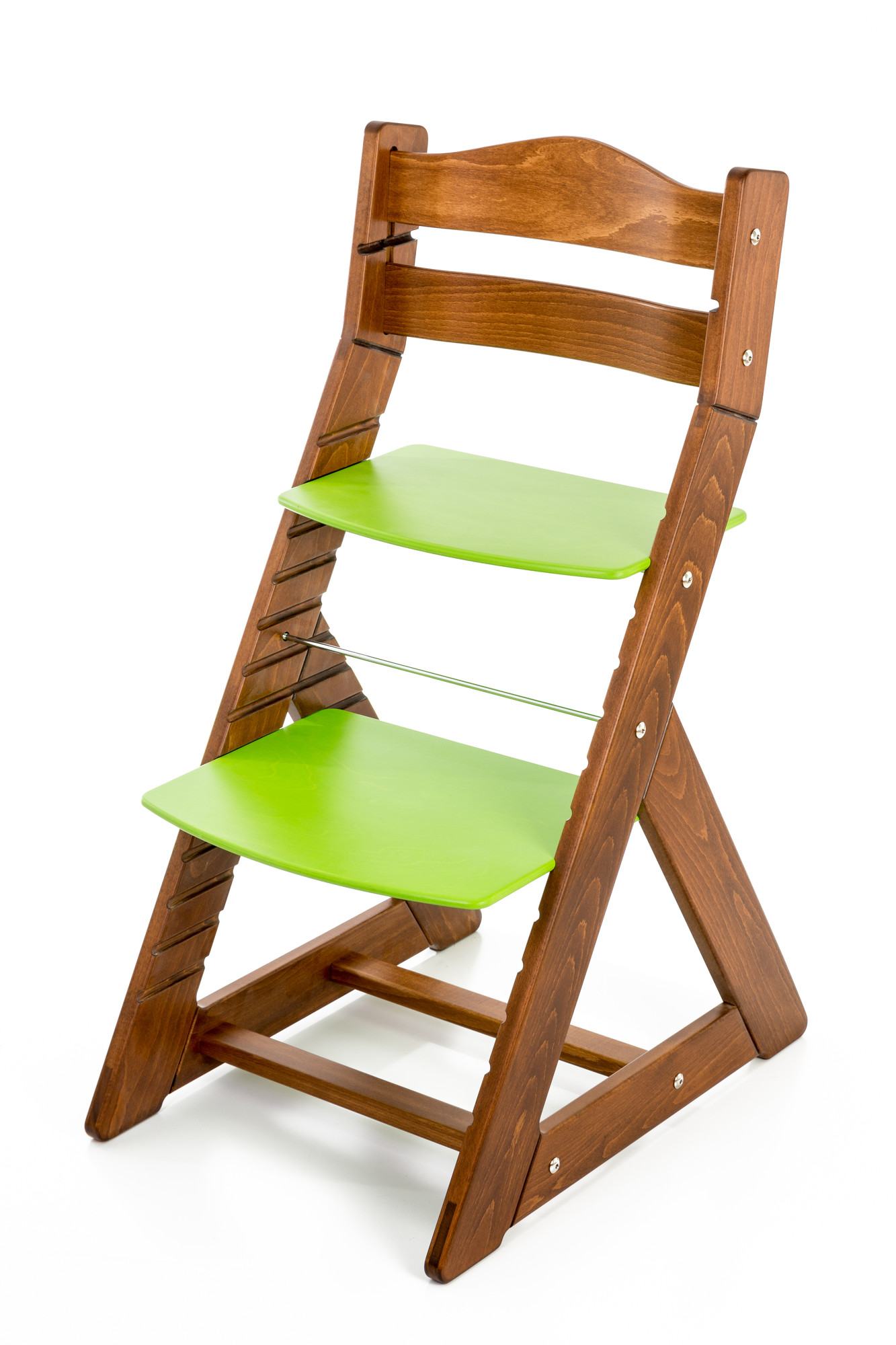 Hajdalánek Rostoucí židle MAJA - opěrka do kulata (dub tmavý, zelená)