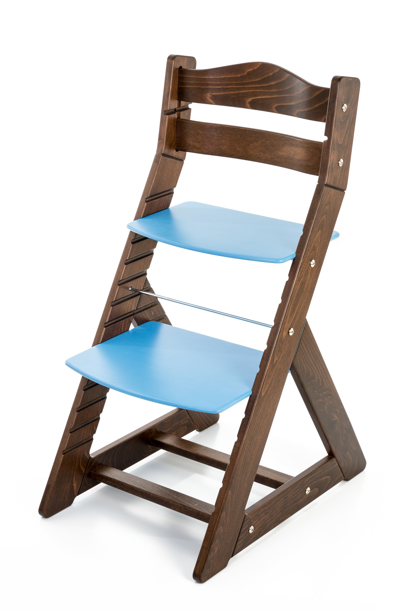 Hajdalánek Rostoucí židle MAJA - opěrka do kulata (ořech, modrá)