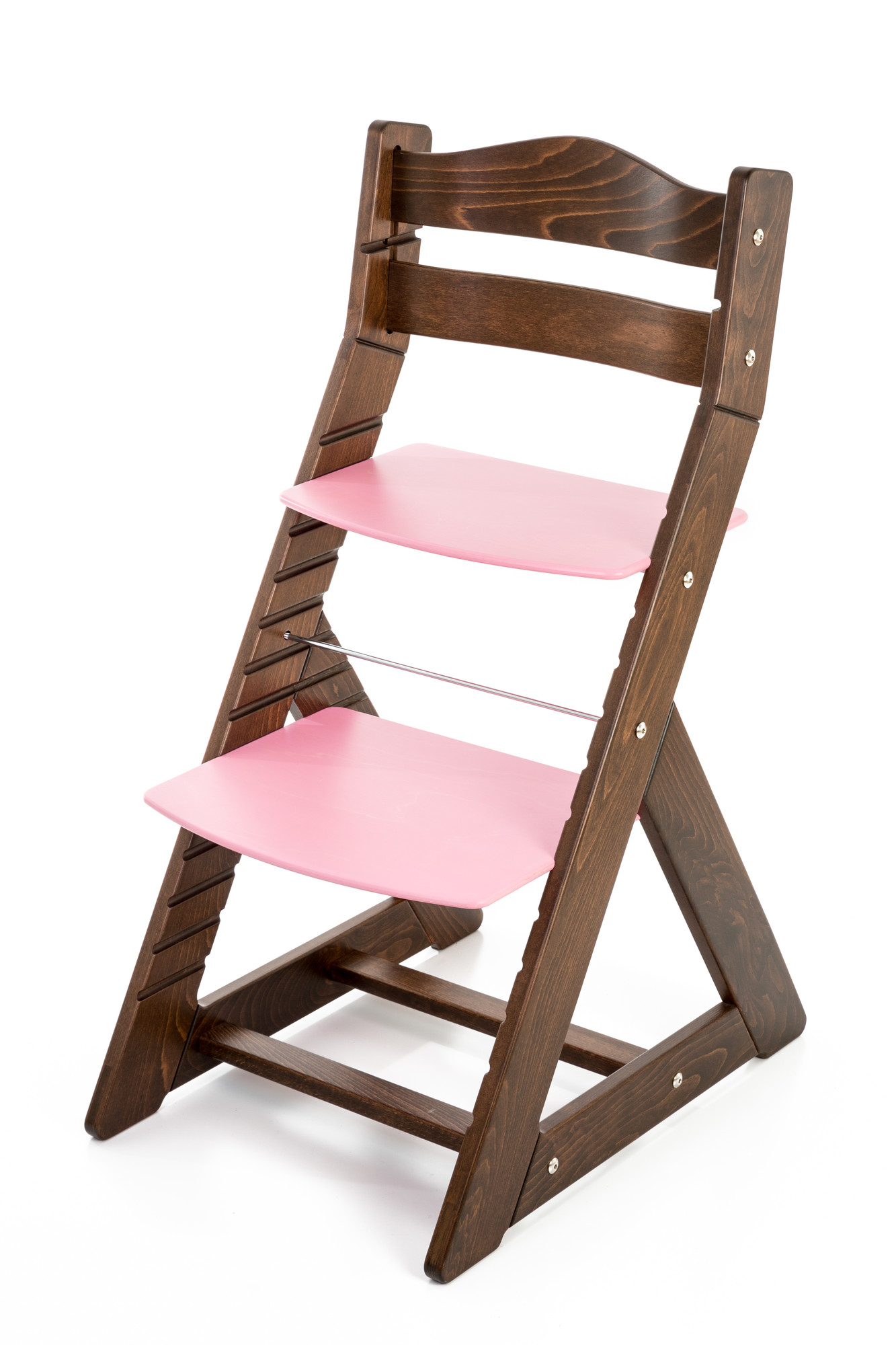 Hajdalánek Rostoucí židle MAJA - opěrka do kulata (ořech, růžová)