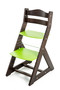 Rostoucí židle MAJA - opěrka do kulata (wenge, zelená)