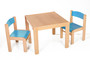 Dětský stolek LUCAS + židličky LUCA (modrá, modrá)