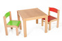 Dětský stolek LUCAS + židličky LUCA (červená, zelená)