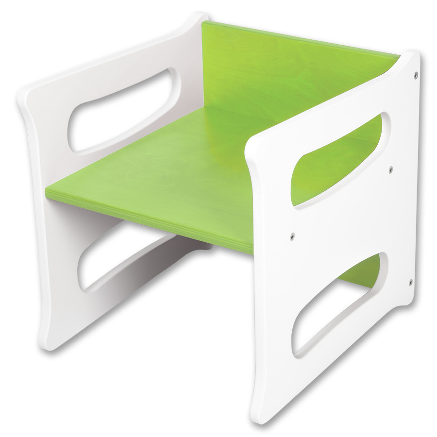 Hajdalánek Dětská židle TETRA 3v1 bílá (zelená)