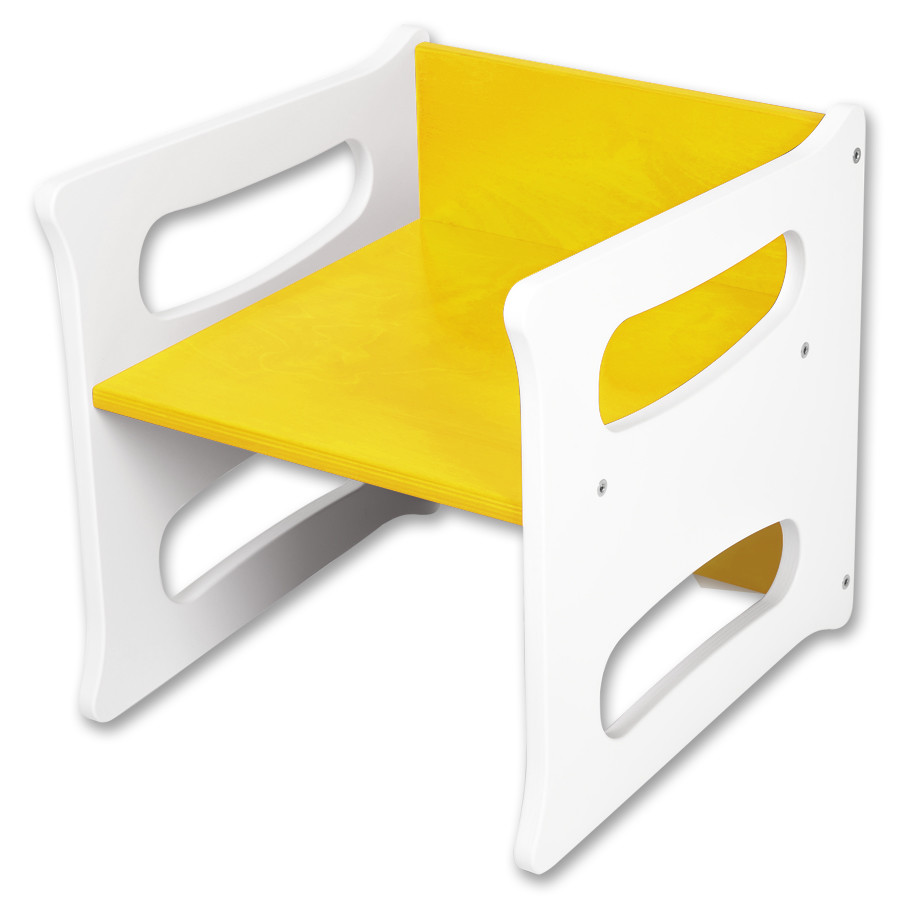 Hajdalánek Dětská židle TETRA 3v1 bílá (žlutá)
