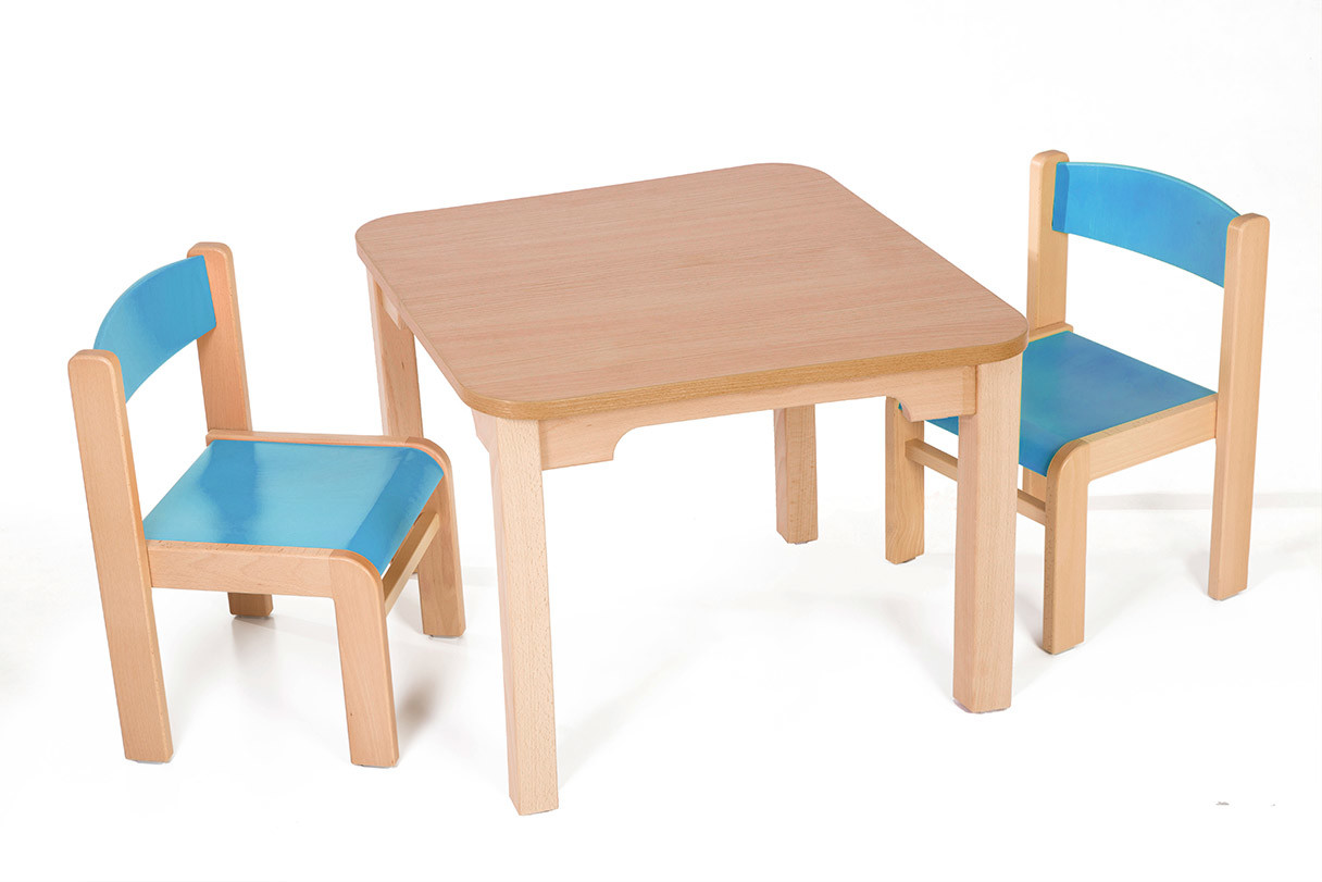 Hajdalánek Dětský stolek MATY + židličky LUCA (modrá, modrá)