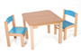 Dětský stolek MATY + židličky LUCA (modrá, modrá)