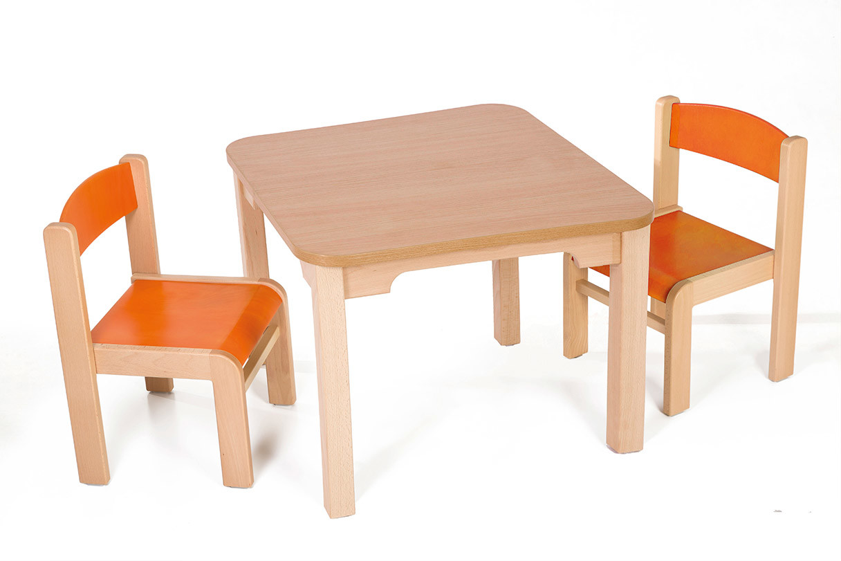 Hajdalánek Dětský stolek MATY + židličky LUCA (oranžová, oranžová)