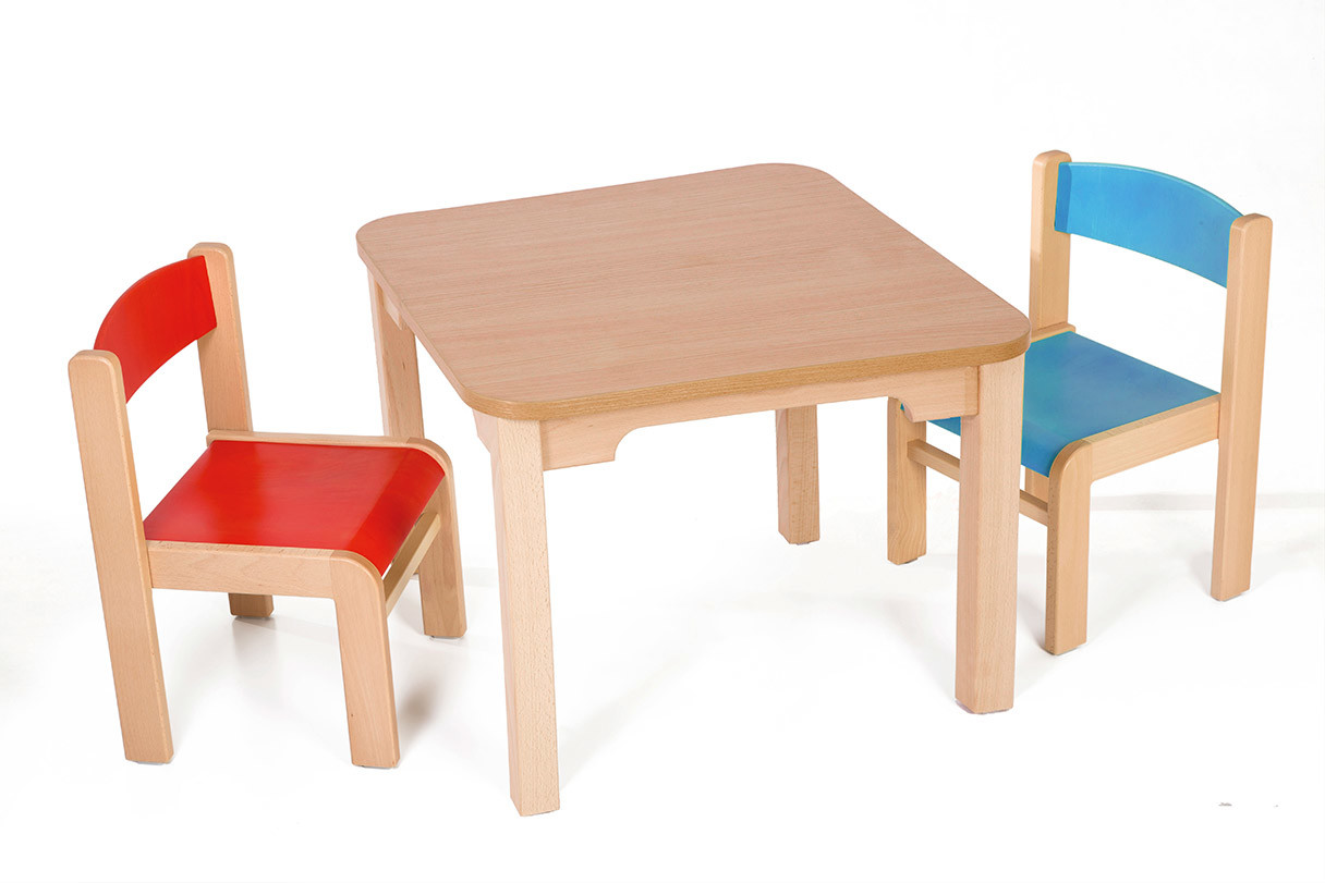 Hajdalánek Dětský stolek MATY + židličky LUCA (červená, modrá)