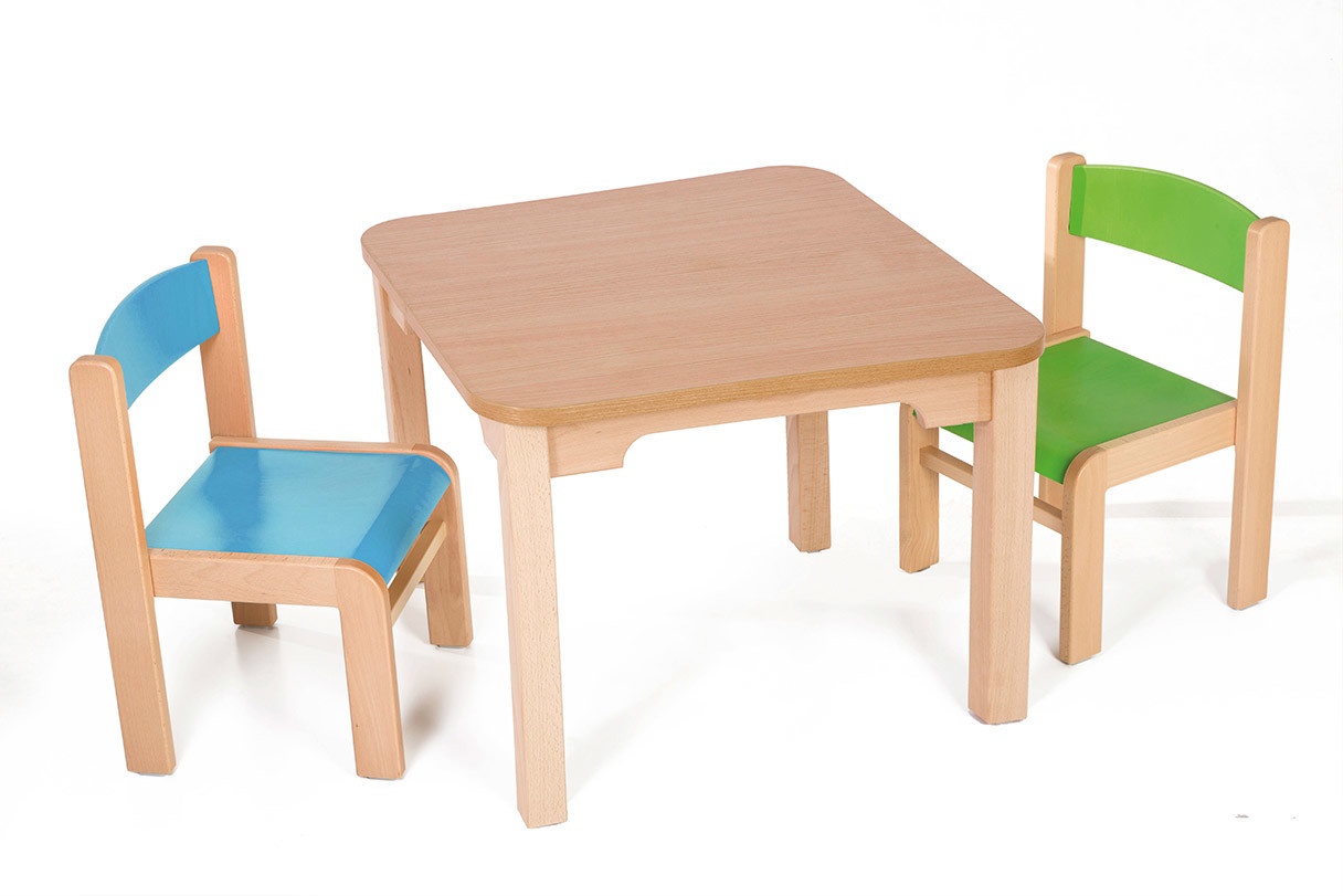 Hajdalánek Dětský stolek MATY + židličky LUCA (zelená, modrá)
