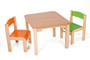 Dětský stolek MATY + židličky LUCA (oranžová, zelená)