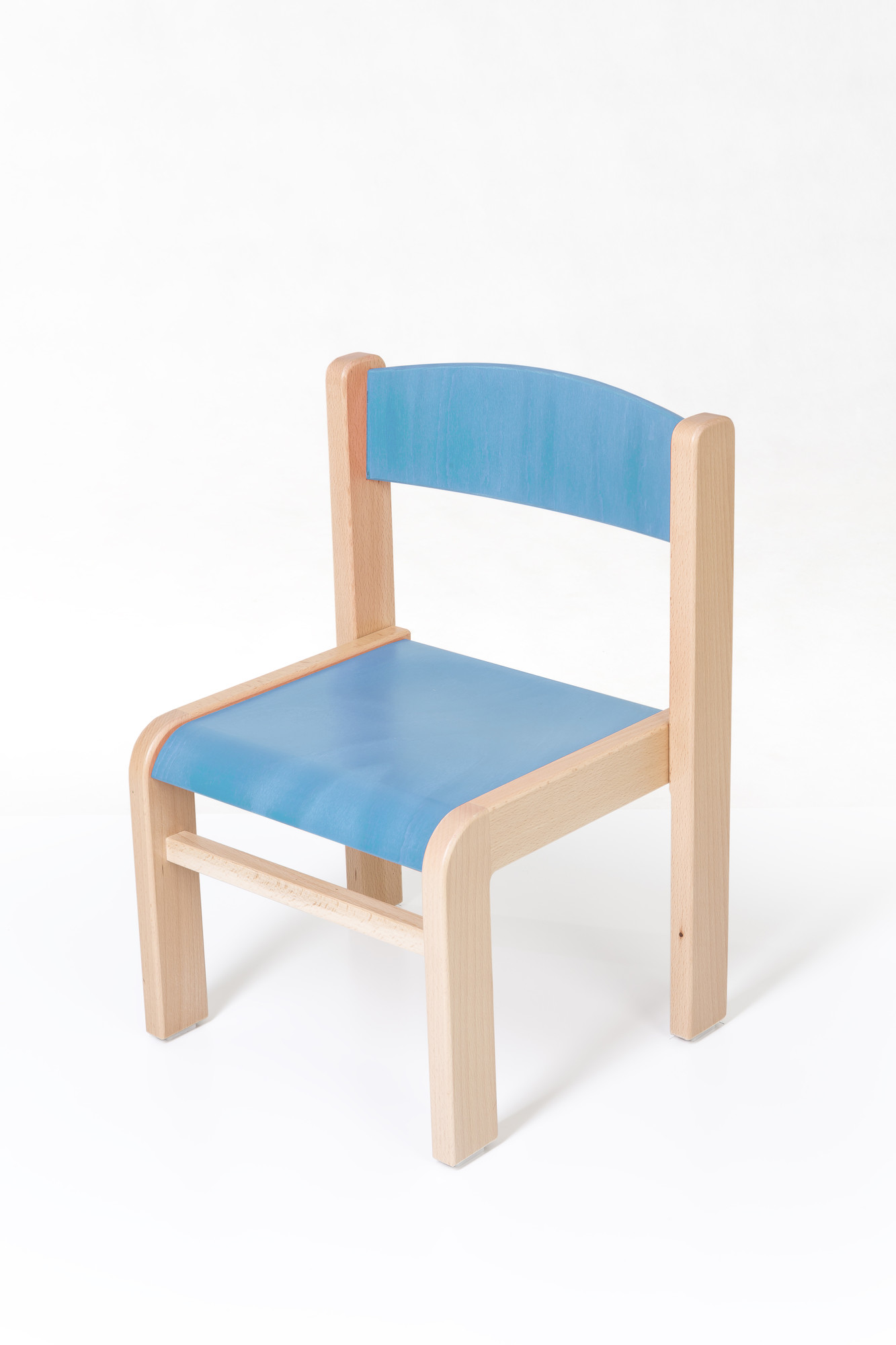 Hajdalánek Dětská židlička LUCA s tvarovanou opěrkou zad (modrá, 26 cm)