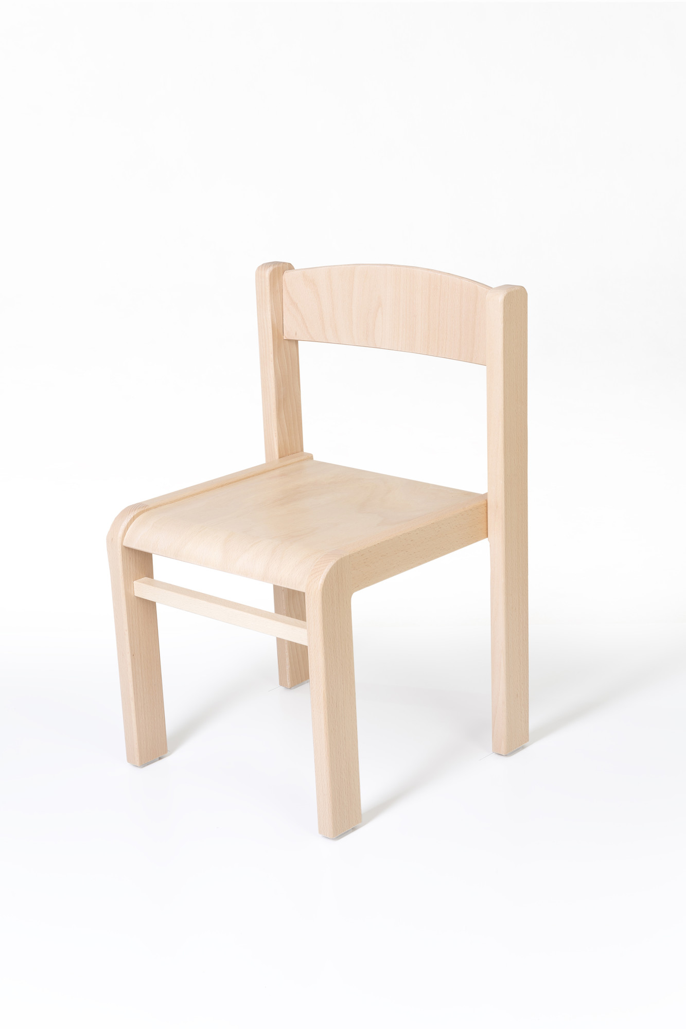 Hajdalánek Dětská židlička LUCA s tvarovanou opěrkou zad (buk, 26 cm)