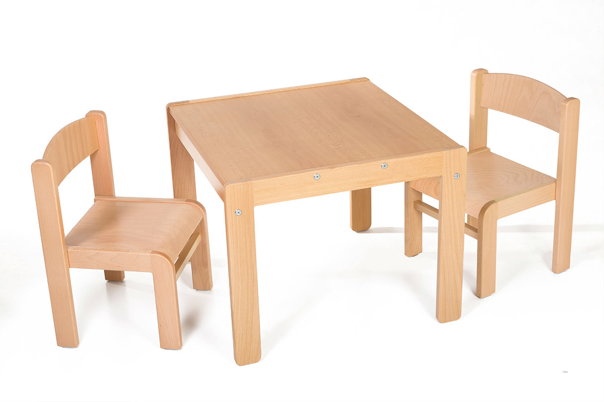 Hajdalánek Dětský stolek LUCAS + židličky LUCA (bílá, bílá)