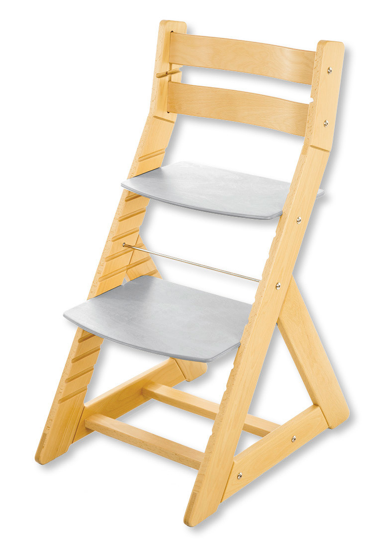 Hajdalánek Rostoucí židle ALMA - standard (bříza, světle šedá)