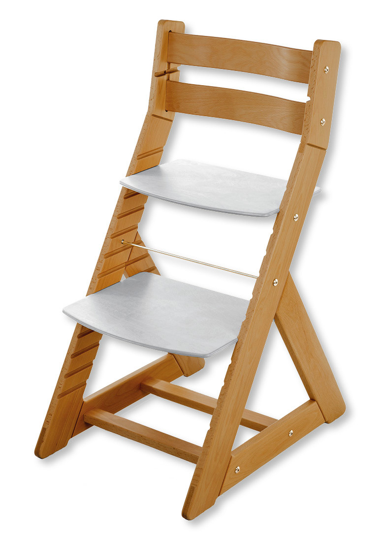 Hajdalánek Rostoucí židle ALMA - standard (dub světlý, světle šedá)