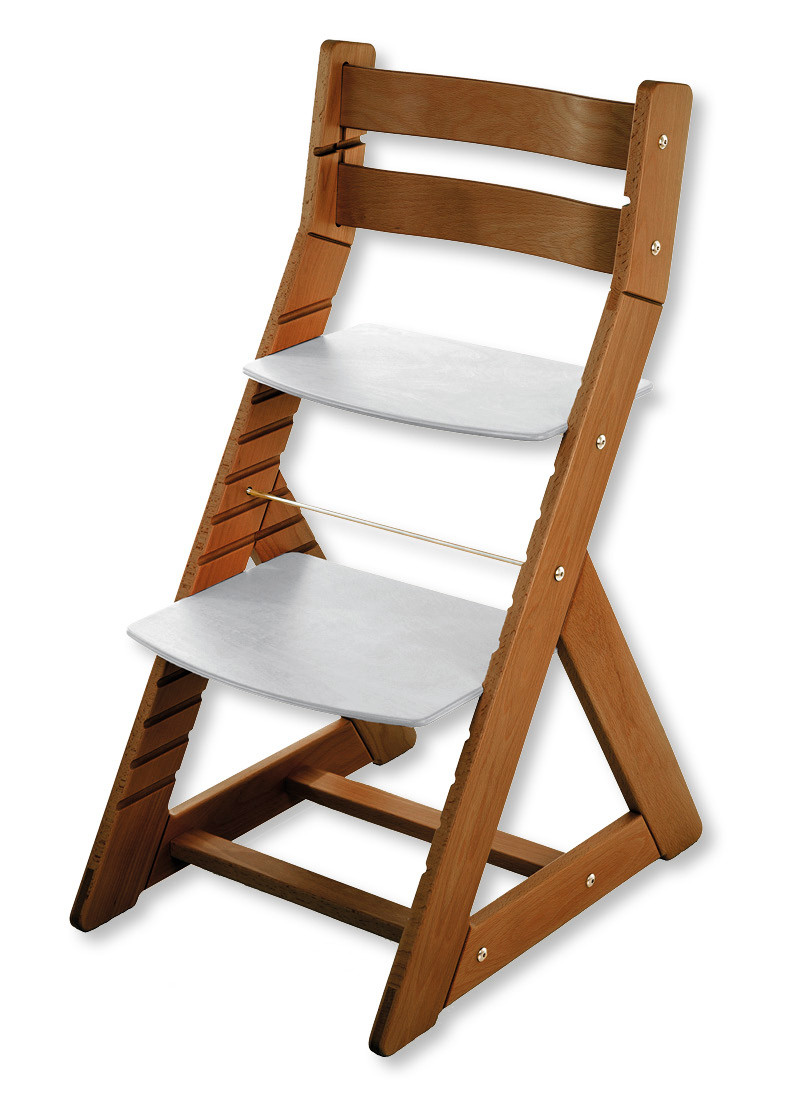 Hajdalánek Rostoucí židle ALMA - standard (dub tmavý, světle šedá)