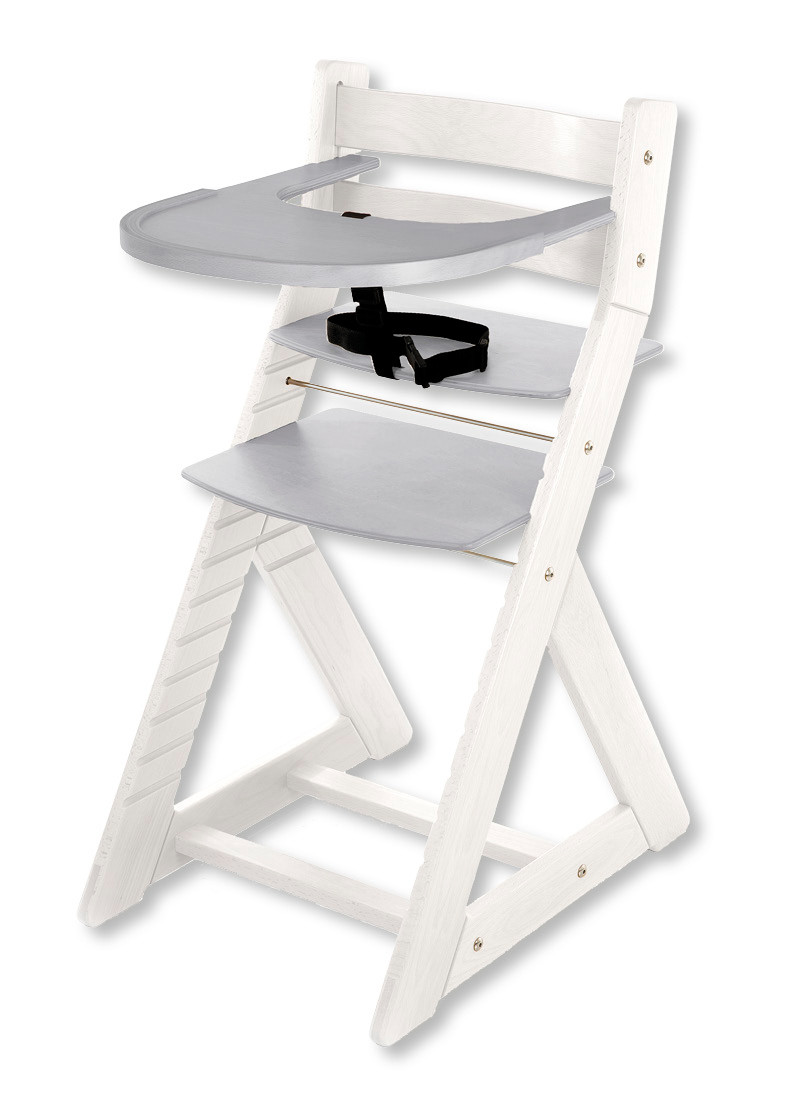 Hajdalánek Rostoucí židle ELA - velký pultík (bílá, světle šedá)