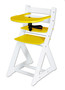 Rostoucí židle ELA - velký pultík (bílá, žlutá)