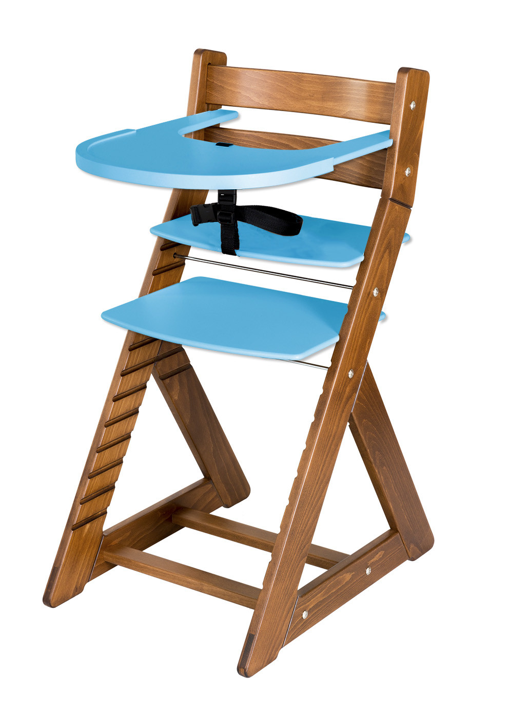 Hajdalánek Rostoucí židle ELA - velký pultík (dub tmavý, modrá)