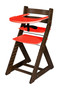 Rostoucí židle ELA - velký pultík (ořech, červená)