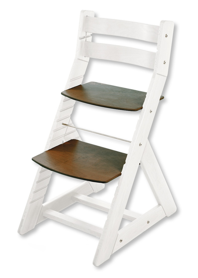 Hajdalánek Rostoucí židle ALMA - standard (bílá, ořech)